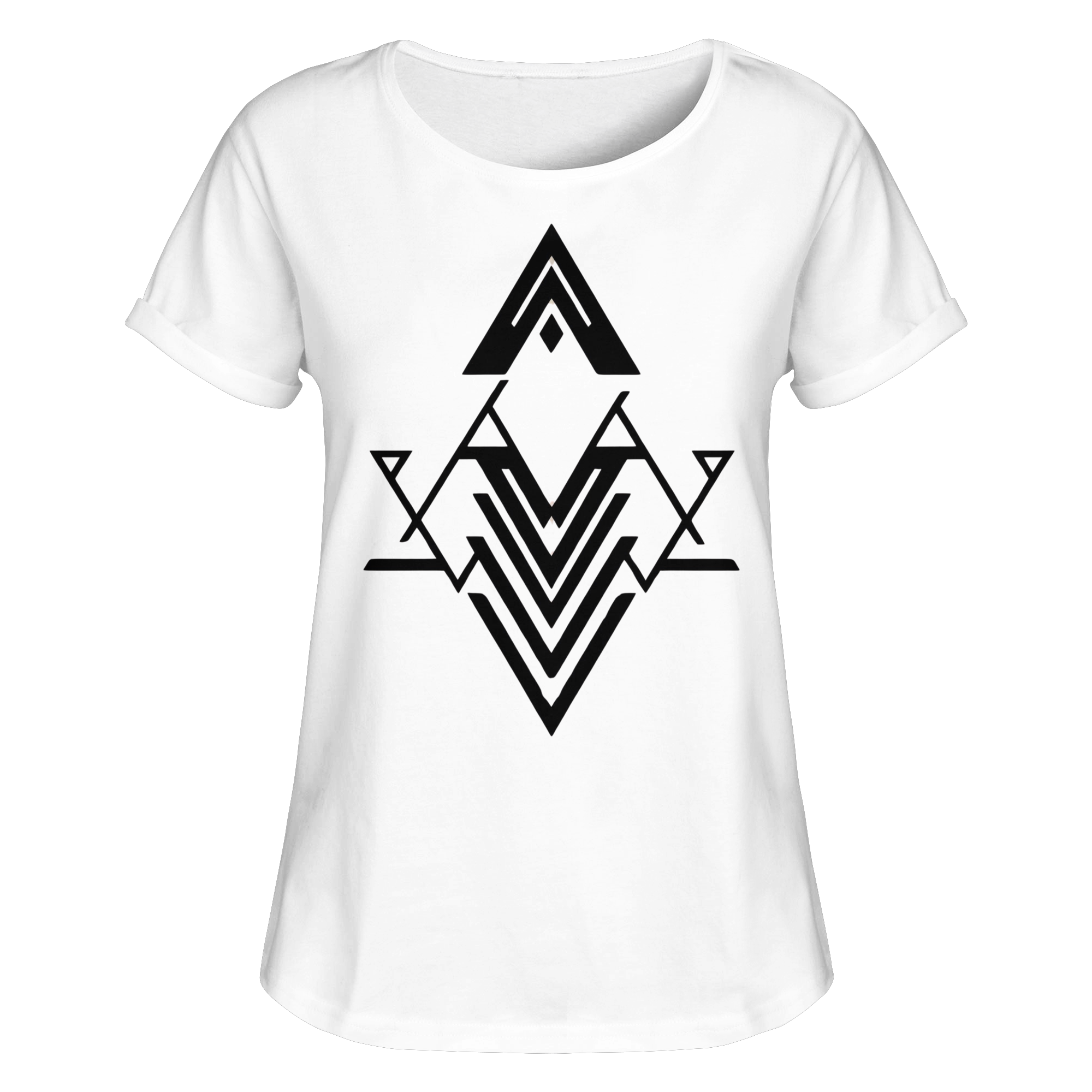 Print "Rhombus I" - Womens Roll-Up T-Shirt
